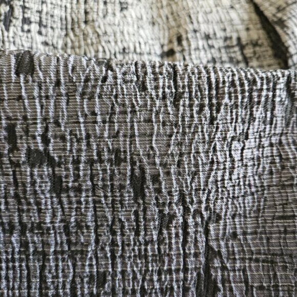 Les Copains Skirt L Knee Length Front Fold Grey Textured Lined Circle Sz EUR 42 - Picture 11 of 14